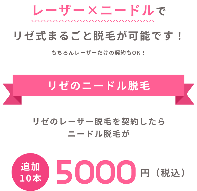 リゼのニードル脱毛