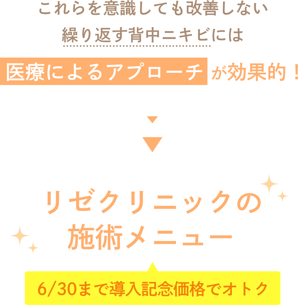 リゼクリニックの施術メニュー